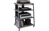 relaxdays Hifi Rack mit 4 Ablagen