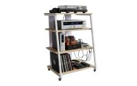 relaxdays Hifi Rack mit 4 Ablagen