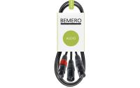 Bemero BAC4142-75BK XLRm - 2x XLRf 0.75m