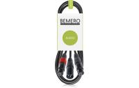 Bemero BAC4142-150BK XLRm - 2x XLRf 1.5m