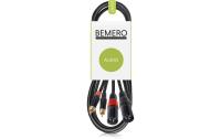 Bemero BAC2545-150BK 2x XLRm - 2x RCAm 1.5m