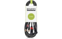 Bemero BAC2545-300BK 2x XLRm - 2x RCAm 3m