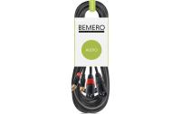 Bemero BAC2545-1000BK 2x XLRm - 2x RCAm 10m