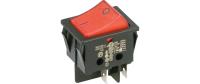 Wippenschalter Ser. 3652 Ausschalter s/rot