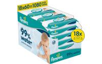 Pampers Feuchte Tücher 99% Wasser 18x60