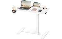 Vasagle mobiler, manueller Stehtisch weiss