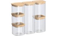 Zeller Present Vorratsdose Bambus stapelb.