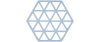Zone Topfuntersetzer Triangles, Bleu