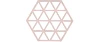 Zone Topfuntersetzer Triangles, Rose