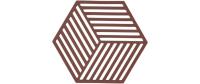 Zone Topfuntersetzer Hexagon, Burgundy