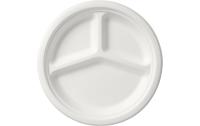 Duni Teller Bagasse weiss 26cm 3-geteilt
