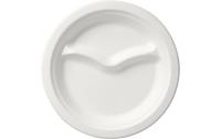 Duni Teller Bagasse weiss 22cm 2-geteilt