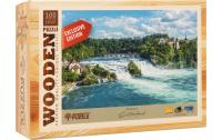 Mini-Puzzle Holz Rheinfall