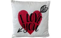 Dameco Kisen gefüllt I love you, 30x30 cm
