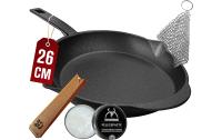 Bratpfanne 26 cm mit Ledergriff