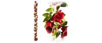 Dekomat Rosengirlande rot, mit 60 Rosen
