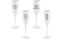 Koziol Sektglas Cheers Spruchreif 4er Set