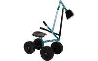 Bagger mit Rädern blau