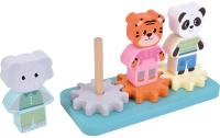Stapelspiel mit Zahnrad Jungle Friends
