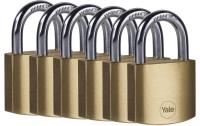 Vorhängeschloss Messing Y110B 6er Set 40/22