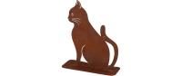 Esschert Rost Katze sitzend