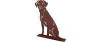 Esschert Rost Hund sitzend