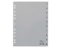 Durable Register A4 Hoch 1-10,grau