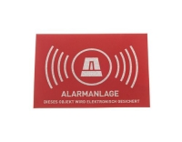 Warn Aufkleber Alarmanlage, deutsch