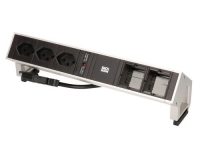 Steckdosenleiste DESK 2, 3xT13, 2xCustom