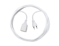 Kunststoff-Verlängerungskabel, 3m, weiss