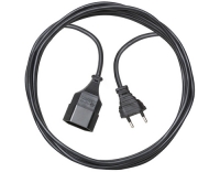 Kunststoff-Verlängerungskabel, 5m, schwarz