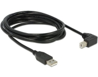 USB2.0-Kabel A-B: 3m, schwarz