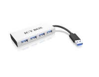 ICY BOX IB-AC6104, weiss, 4x USB3.0 Hub,