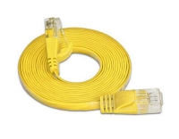 Wirewin Slim Patchkabel: UTP, 0.25m, gelb