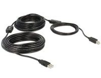 USB Kabel Typ A-B, 20m, schwarz