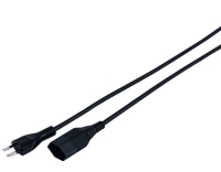 Kunststoff-Verlängerungskabel, 5m, schwarz