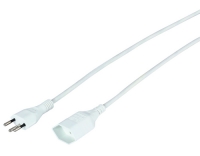 Kunststoff-Verlängerungskabel, 5m, weiss