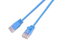 Wirewin Slim Patchkabel: UTP, 1m, blau
