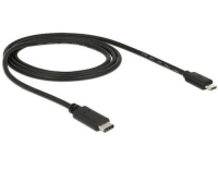 USB2.0-Kabel TypC-MicroB: 1m, schwarz
