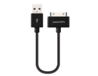 DeleyCON 30Pin Dock-USB Kabel 15cm, schwarz