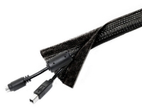 M Universal Cable Sock Velcro Black 2m