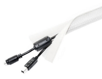 M Universal Cable Sock Velcro White 2m