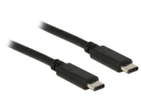 USB2.0-Kabel TypC-TypC: 1m, schwarz