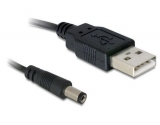 USB2.0-Stromkabel A-5VOLT, 1m, schwarz