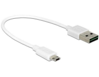 USB2.0-Kabel Easy A-MicroB: 0.2m, weiss