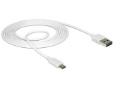 USB2.0-Kabel Easy A-MicroB: 2m, weiss