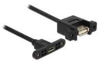 USB2.0-Kabel A-MicroB: 25cm, zum Einbau