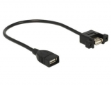 USB2.0-Kabel A-A: 25cm,zum einseitig Einbau