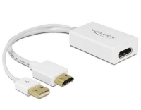 Monitoradapter HDMI zu DP1.2, weiss
