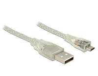 USB2-Kabel 0.5m A-MicroB, Ferritkern